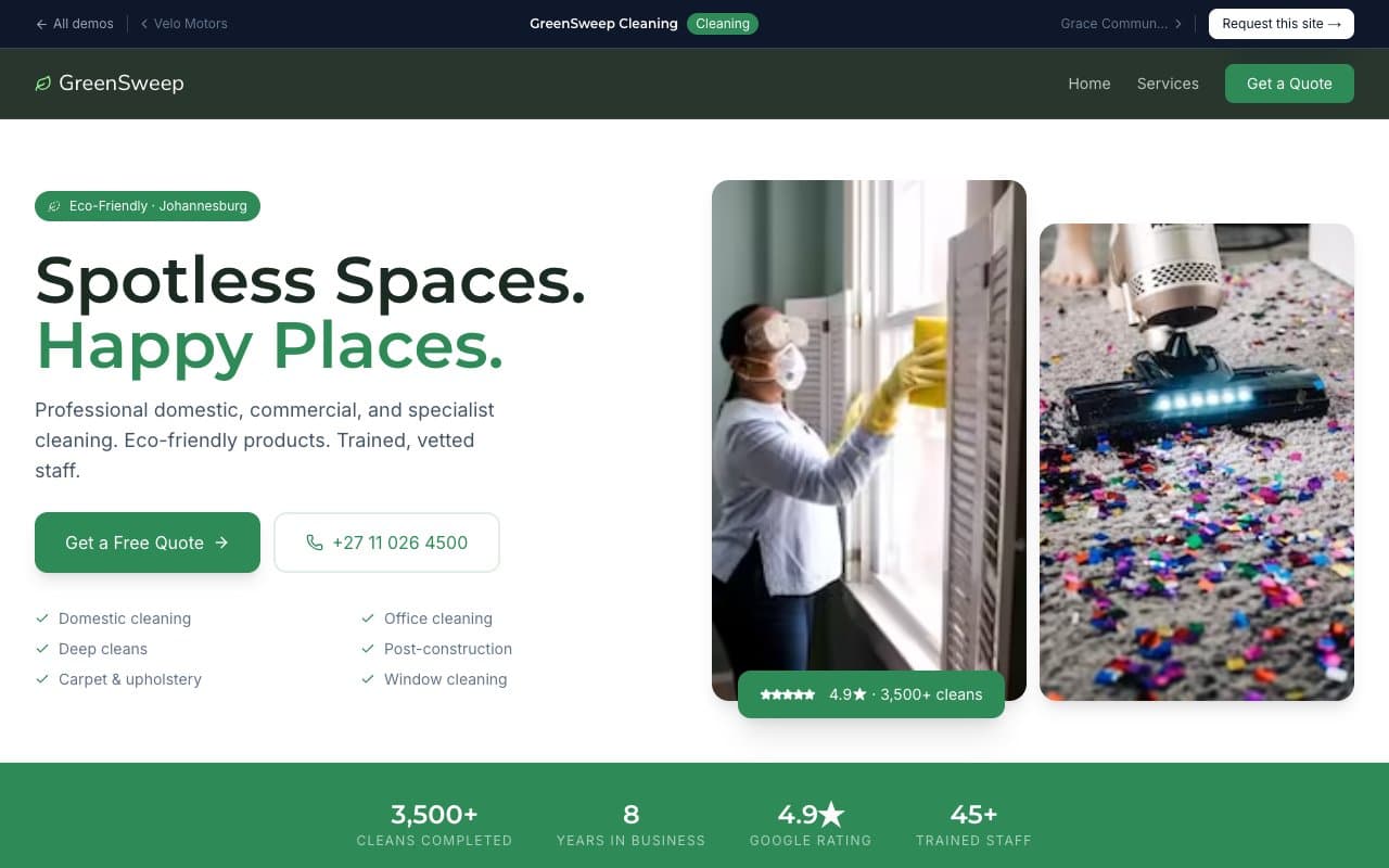 GreenSweep Cleaning preview