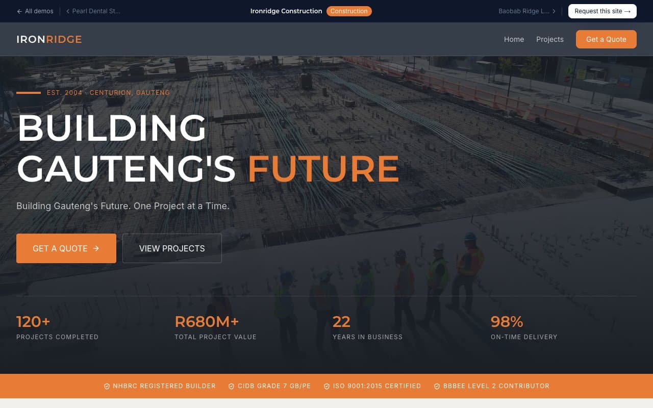 Ironridge Construction preview